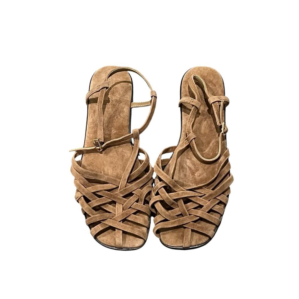 Madewell Womens The Milano Fisherman Sandal Comfort Leather Cumin Size 10 NWOB - Picture 6 of 11